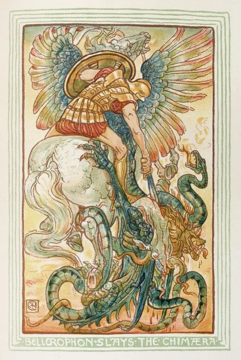 Bellerophon Slays the Chimera