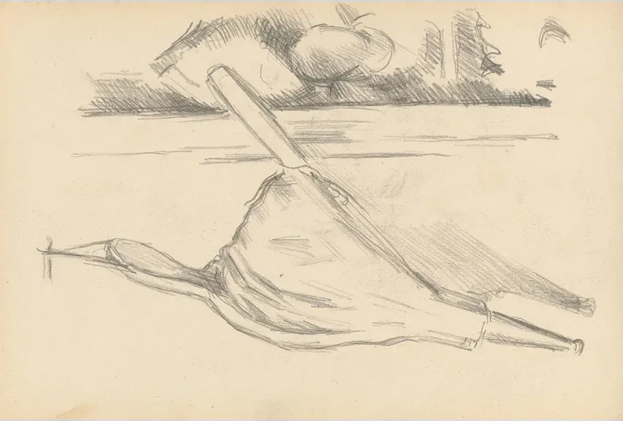 Bellows in Front of a Fireplace