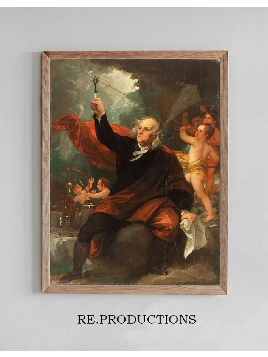 Benjamin Franklin Drawing Electricity from the Sky