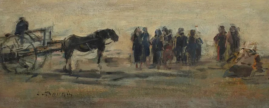 Berck, Chariot et P Cheuses Sur la Plage