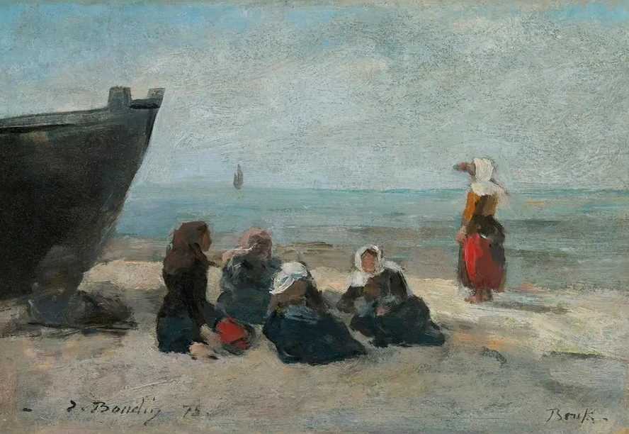 Berck. P cheuses Guettant Le Retour Des Barques