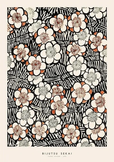 Bijutsu Sekai - Floral pattern I
