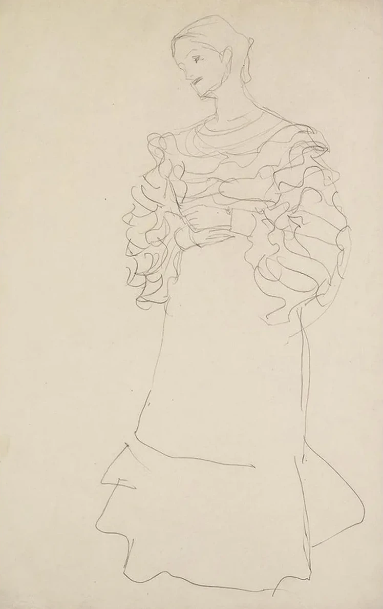 Bildnis Magda Mautner - Markhof Studie
