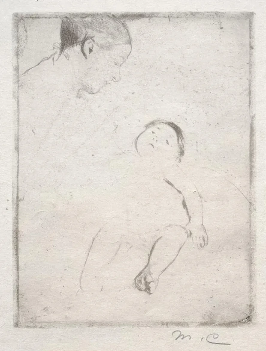 Bill Lying on his Mother's Lap
