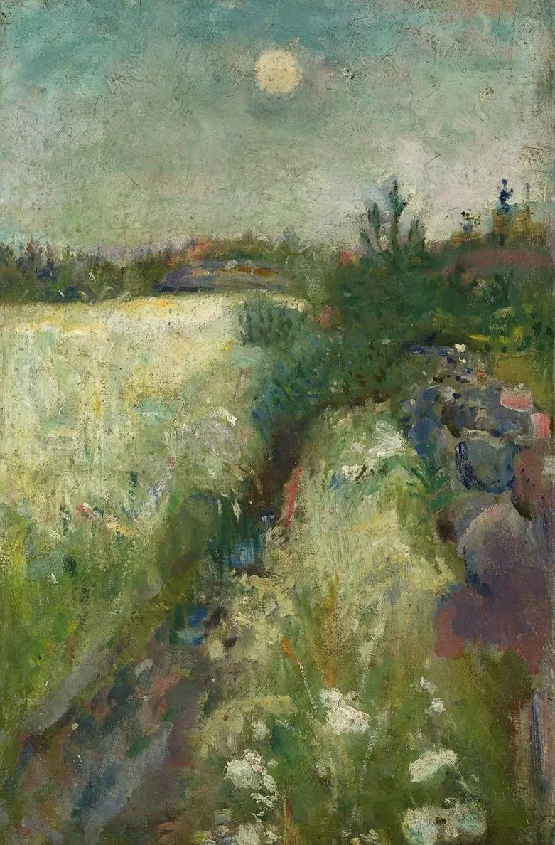 Birch Tree in a Landscape
