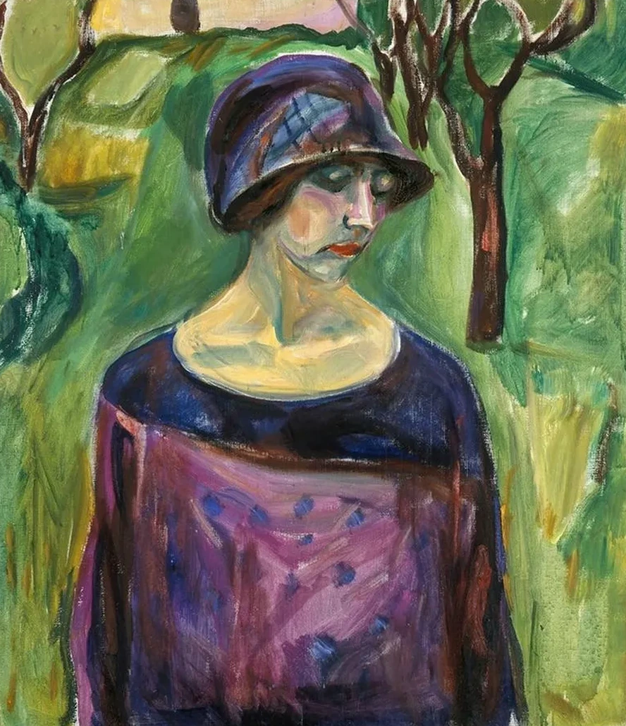 Birgit Prest e in the Garden