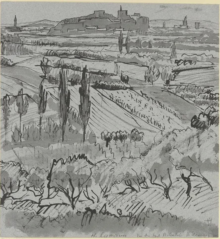 Blick auf Fort St. Andr bei Villeneuve