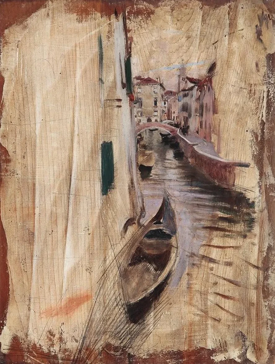 Blick in Einen Venezianischen Kanal