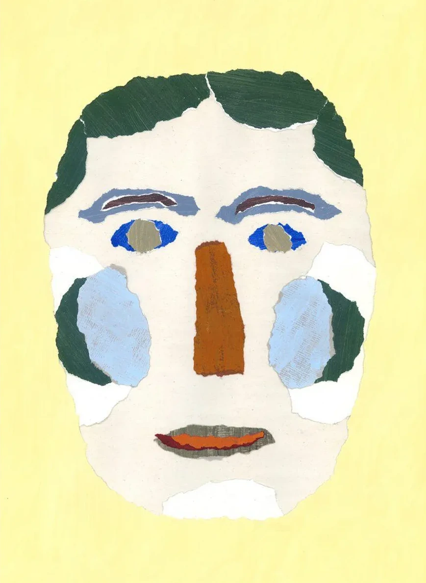 Blue Cheek Portrait