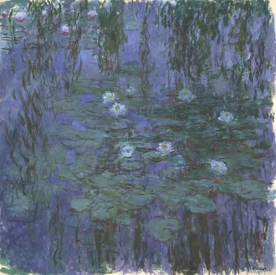 Blue Water Lilies