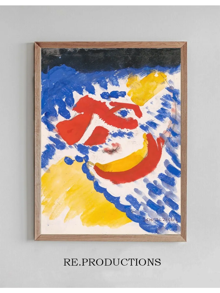 Blue, Red and Yellow Figures