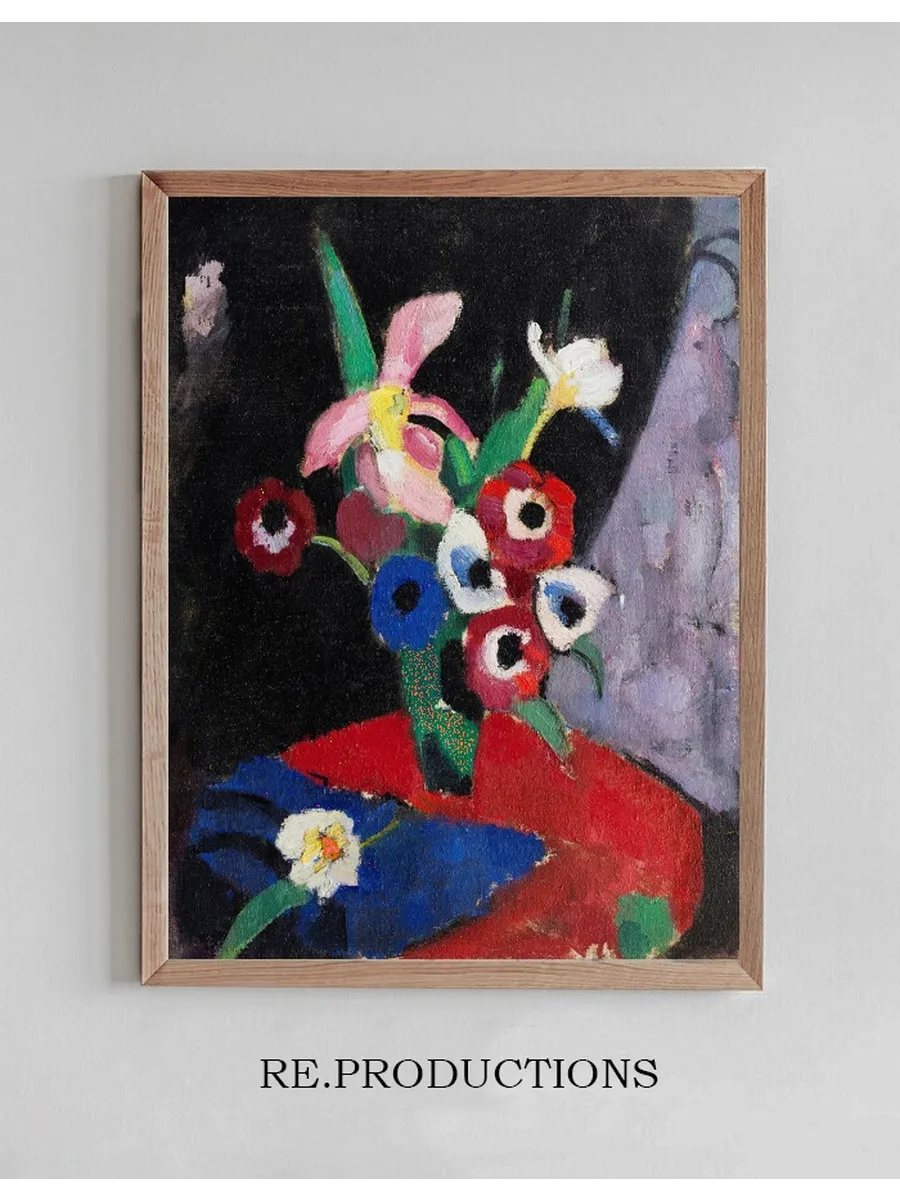 Blumenstilleben auf Schwarzem Grund II
