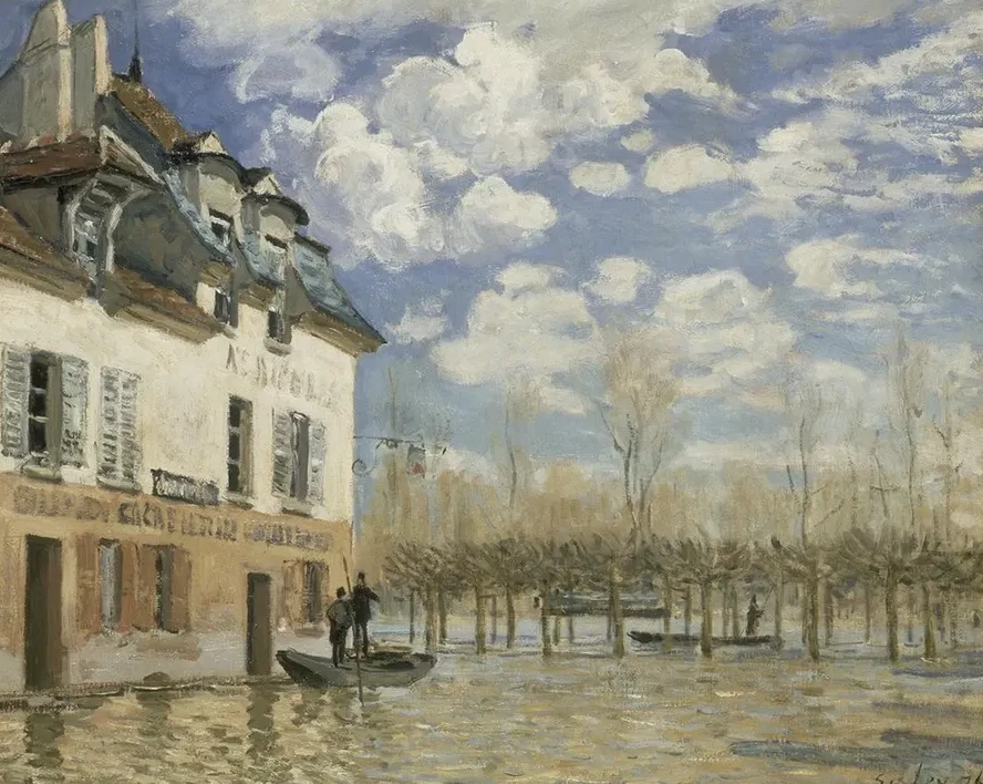Boat in the Flood at Port Marly