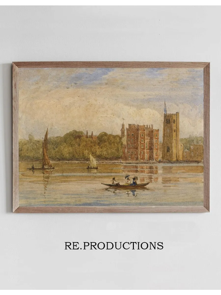 Boating Before Lambeth Palace, London