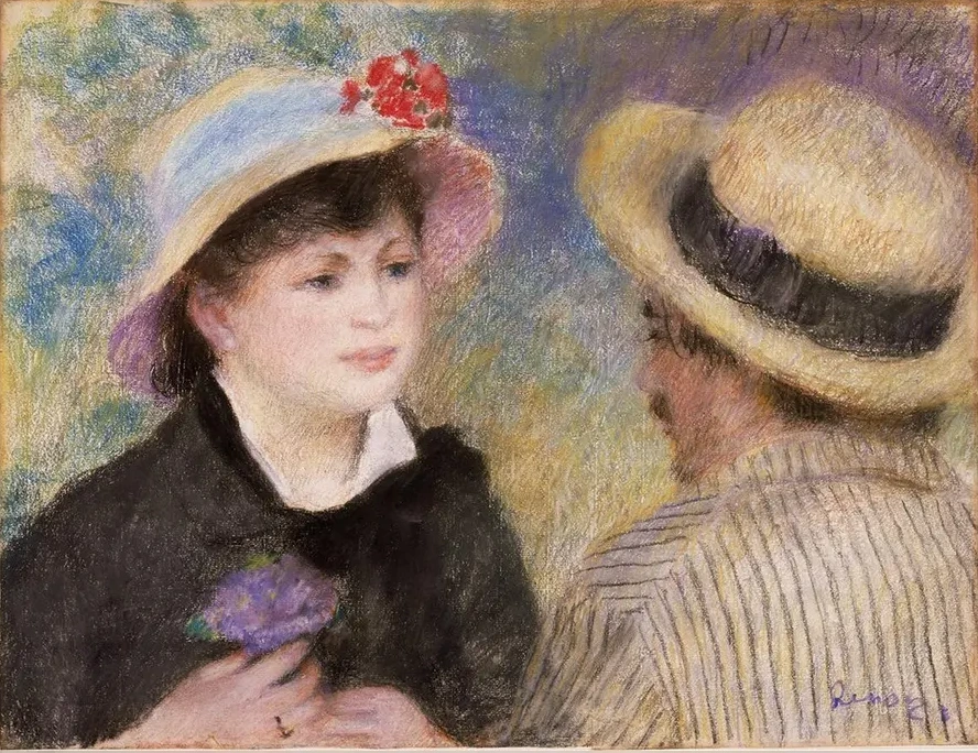 Boating Couple (said to Be Aline Charigot and Renoir)