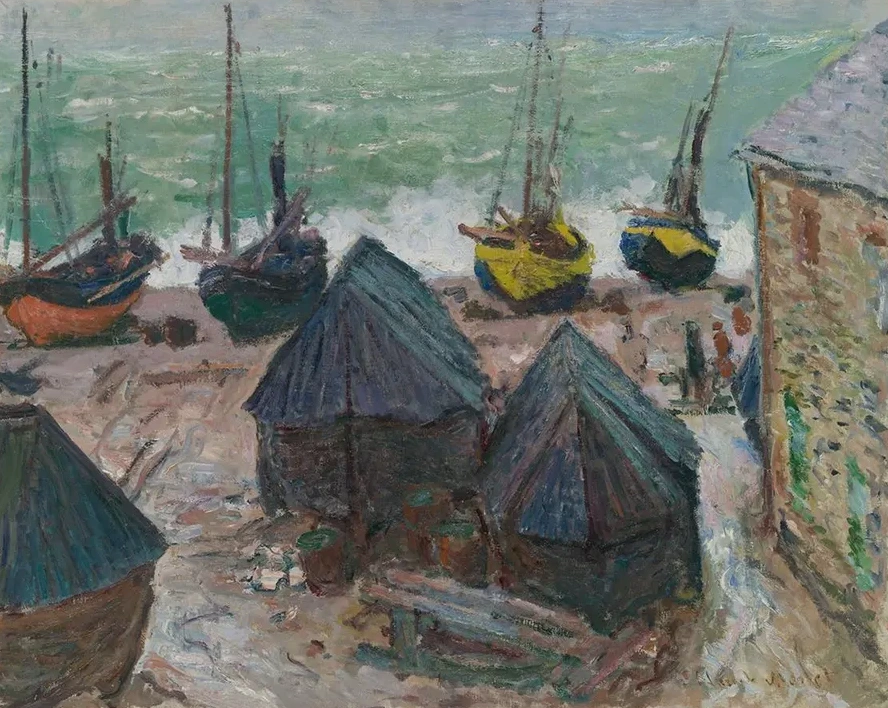 Boats on the Beach at Tretat
