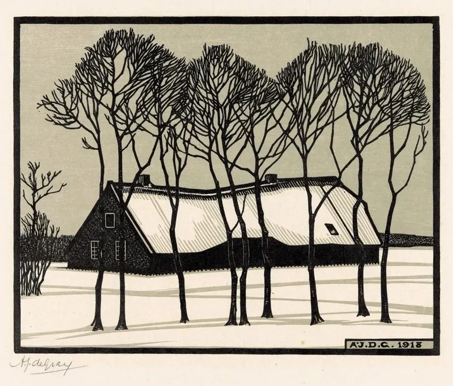 Boerderij in de Sneeuw