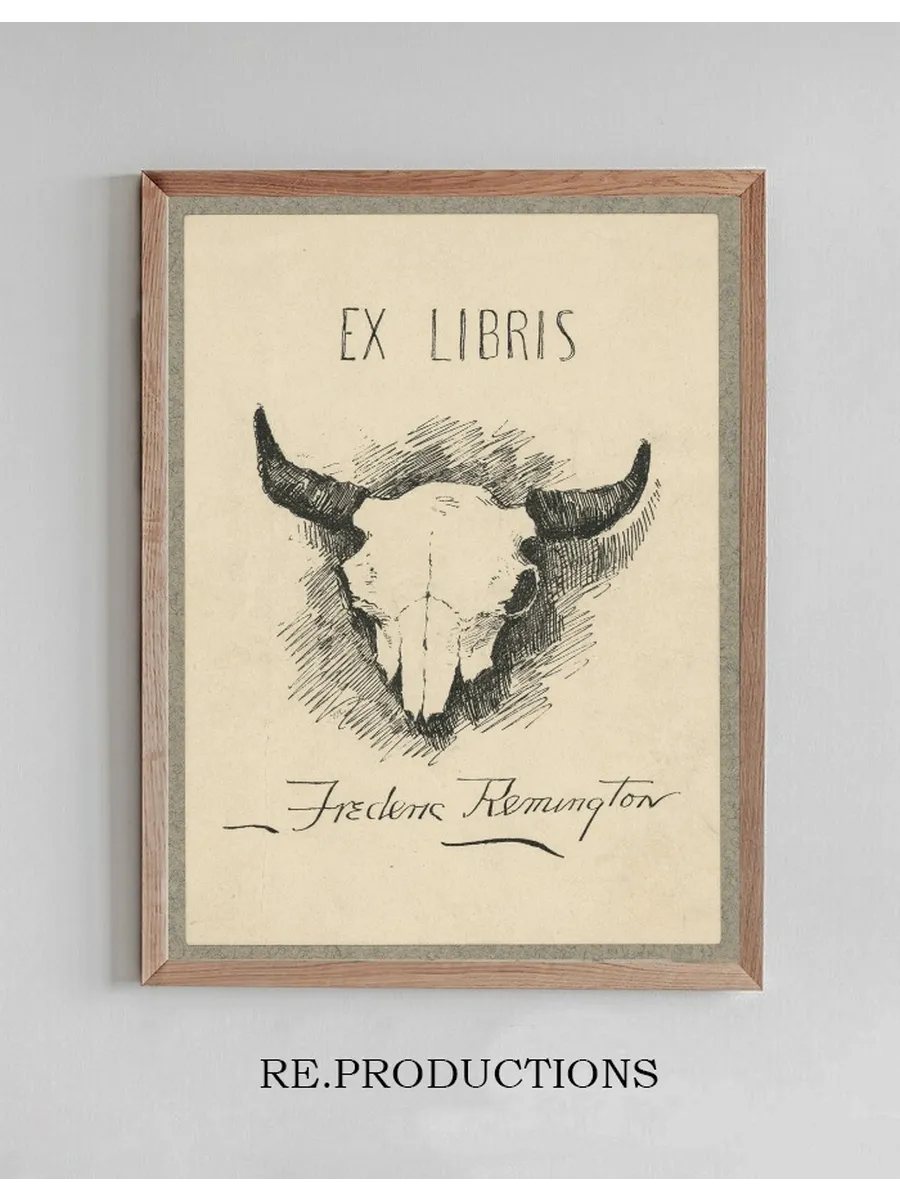 Bookplate of Frederic Remington
