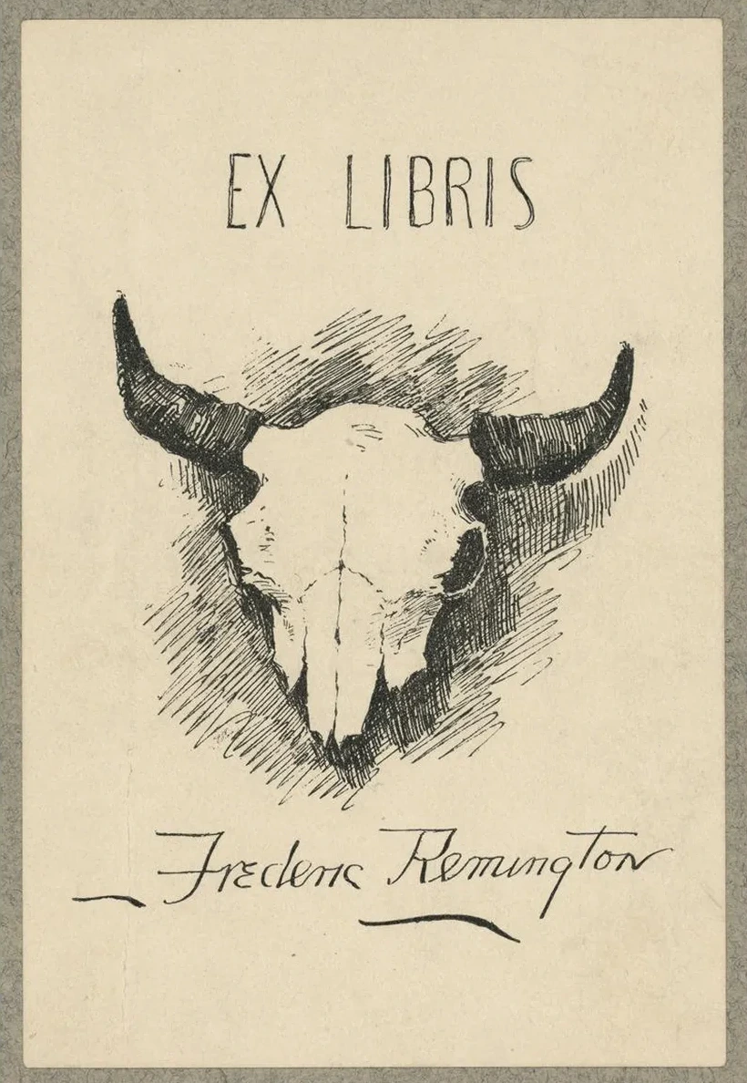 Bookplate of Frederic Remington
