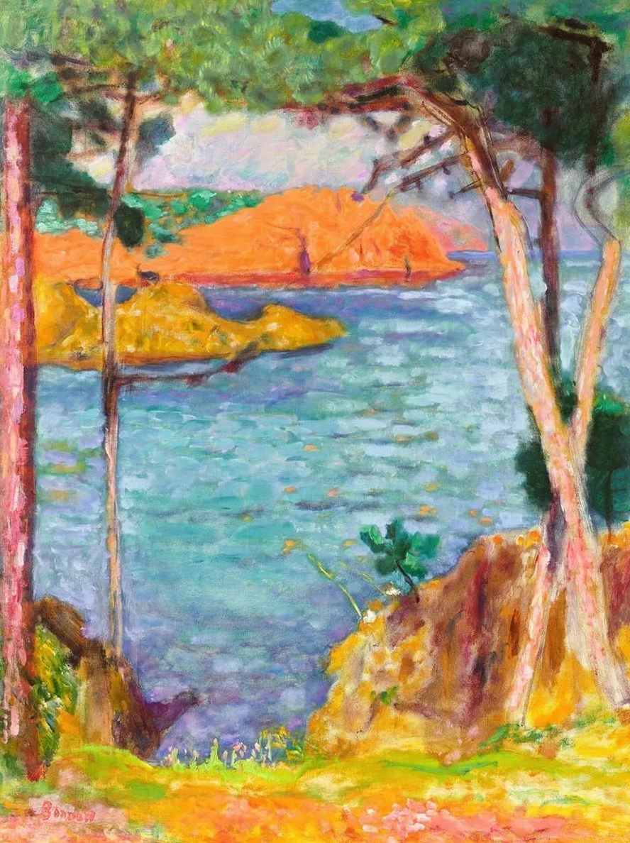 Bord de Mer, Pins et Rochers Rouges