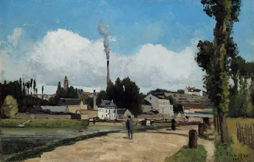Bords de l Oise a Pontoise (Banks of the Oise at Pontoise)
