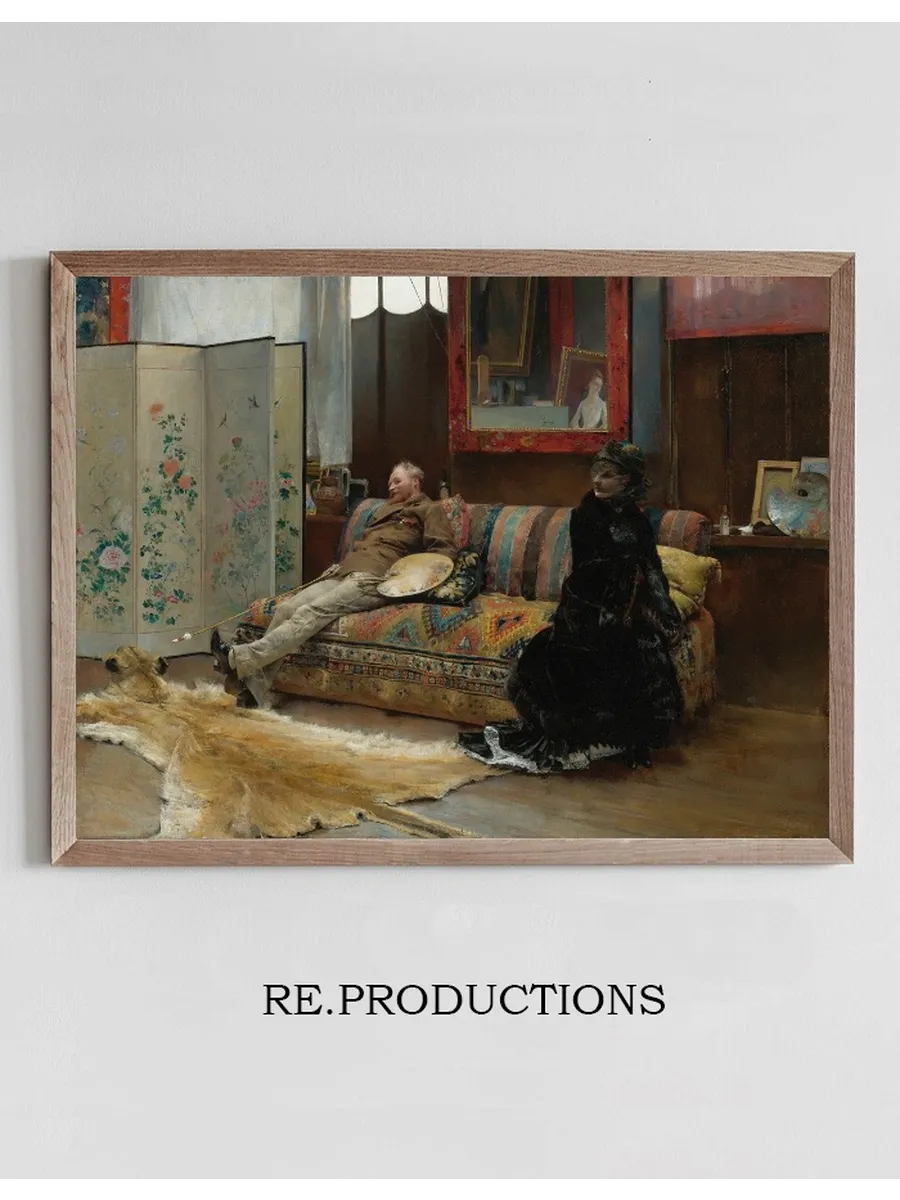 Bouderie (Gustave Courtois In His Studio)