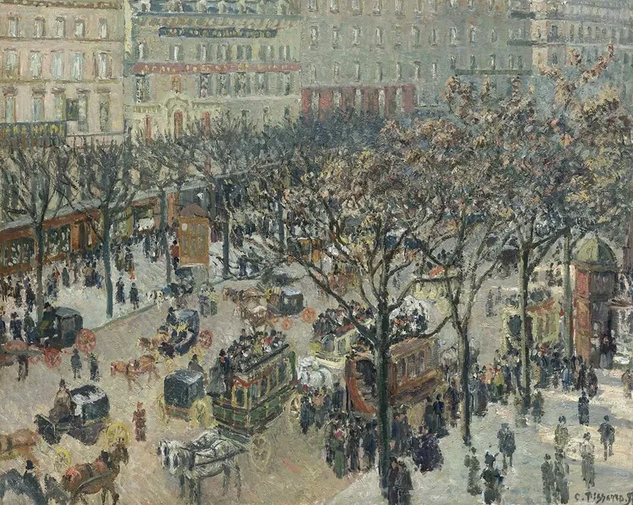 Boulevard Des Italiens,morning Sunlight