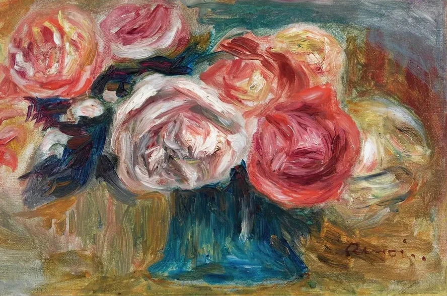 Bouquet De Roses Dans Un Vase