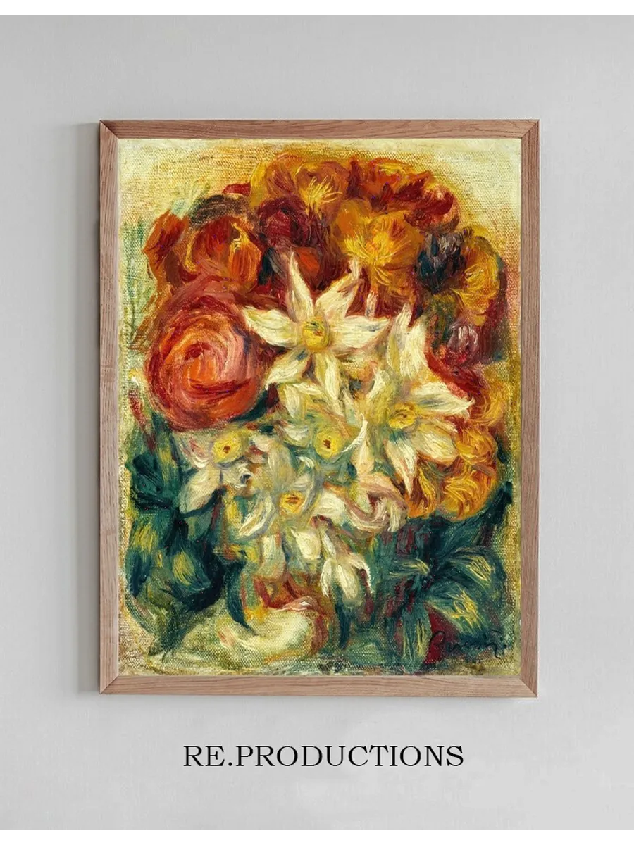 Bouquet de Narcisses et de Roses