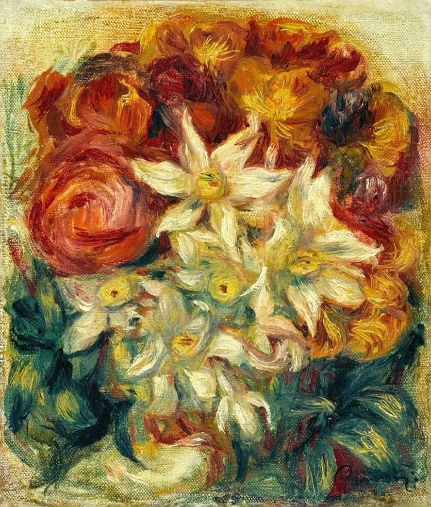 Bouquet de Narcisses et de Roses