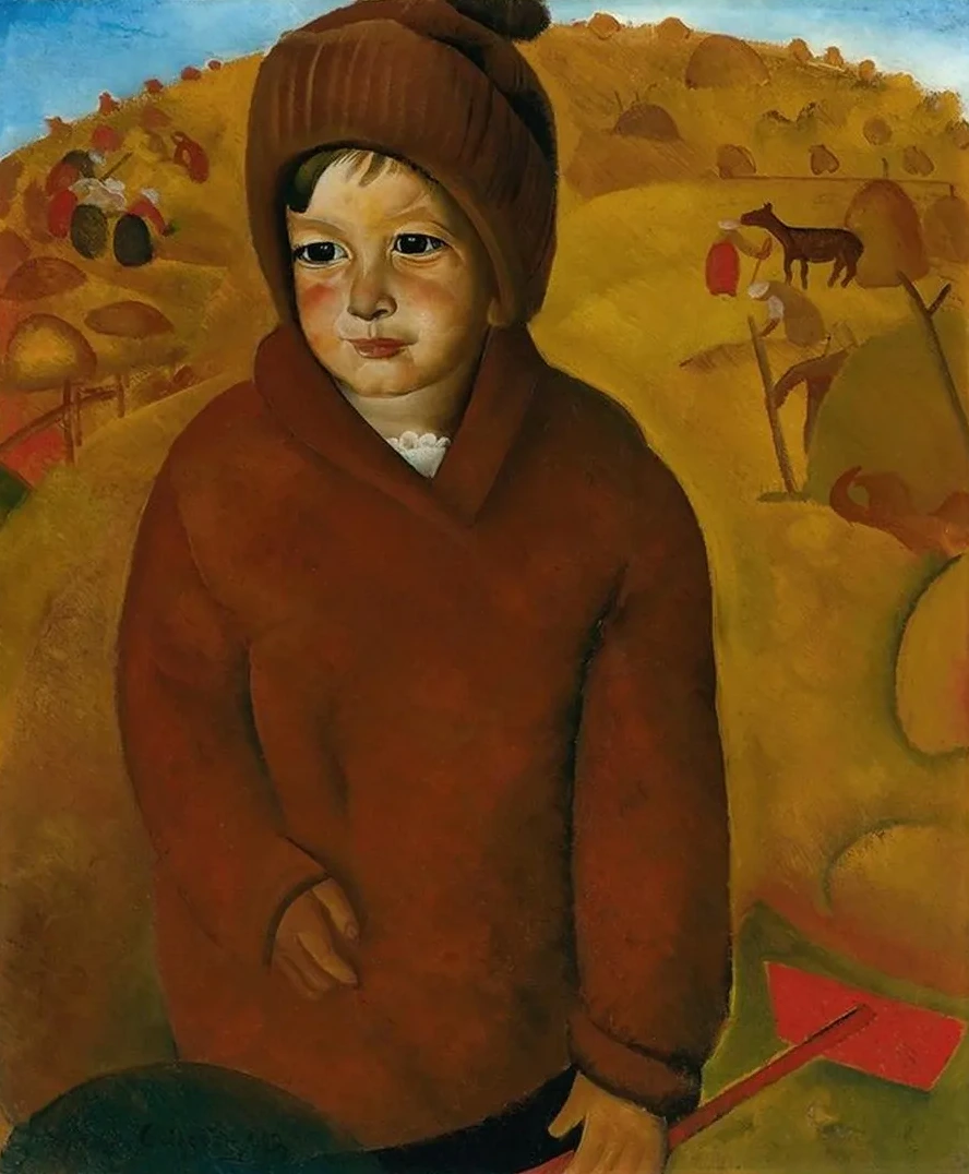 Boy At Harvest Time