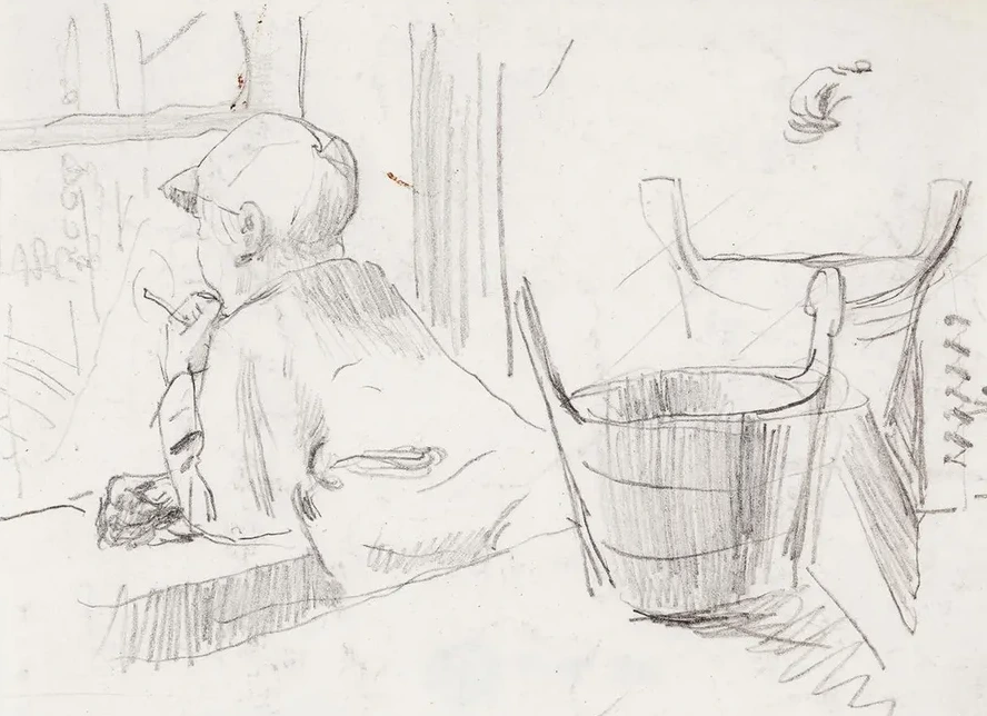 Boy Looking Out of the Window