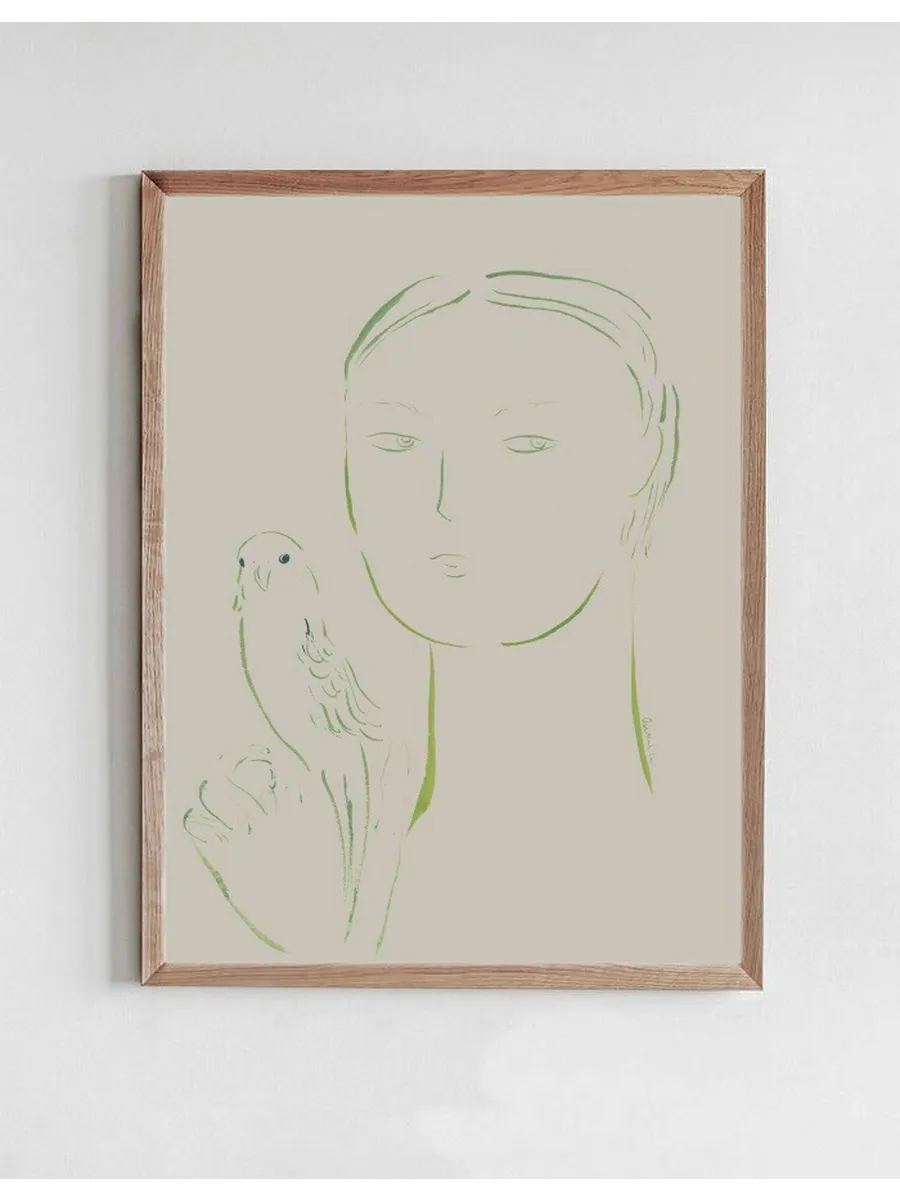 Boy and Parrot