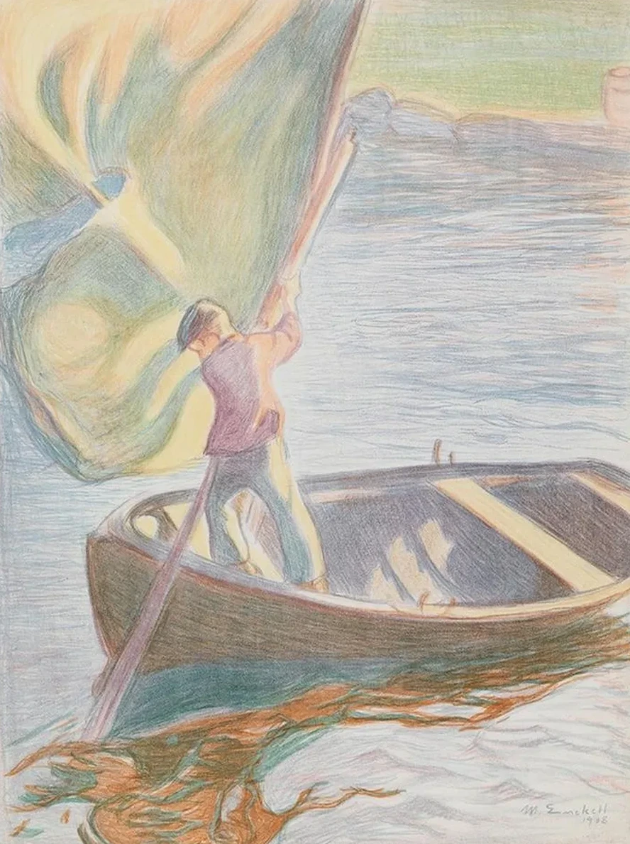 Boy and Sail