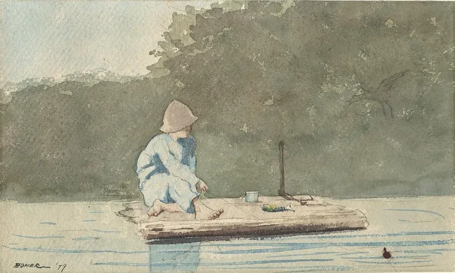Boy on a Raft