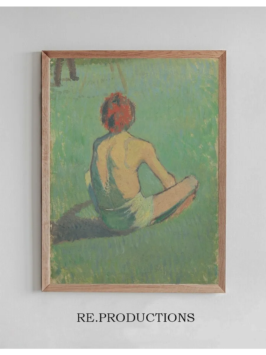Boy Sitting in the Grass