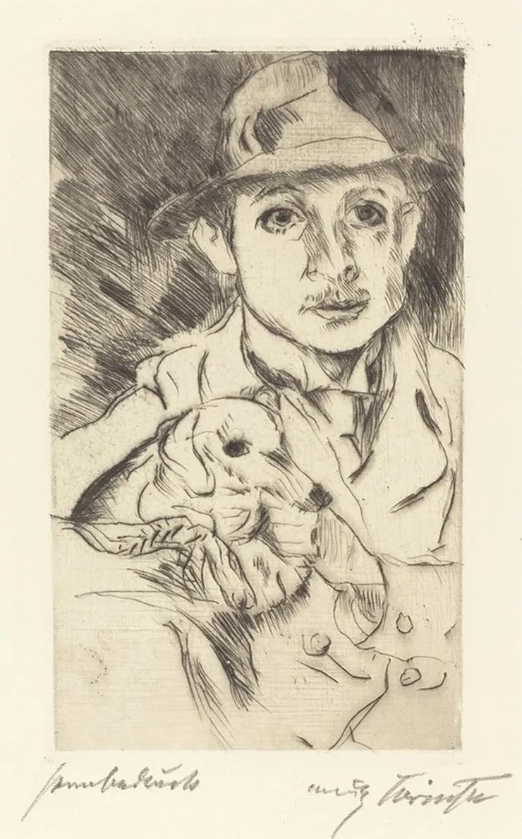 Boy with Dog (Knabe mit Hund)