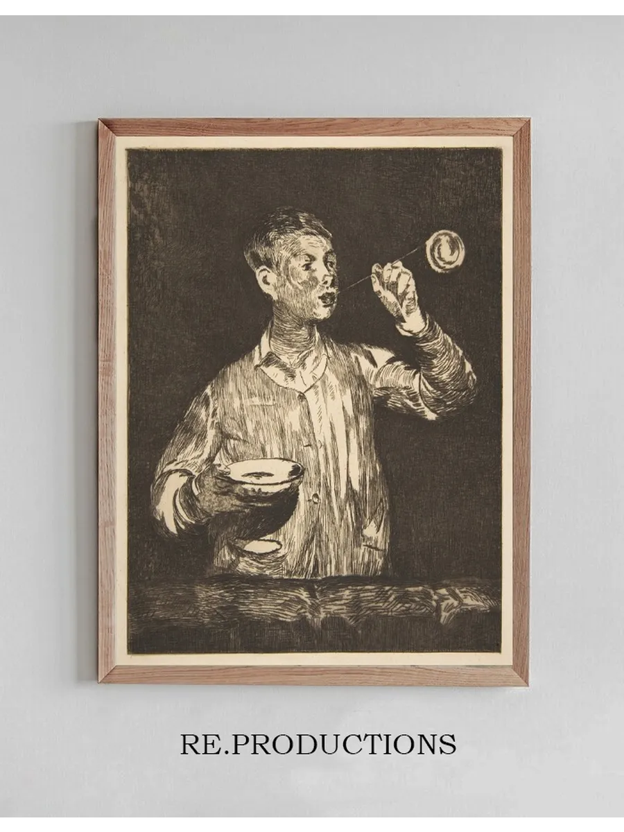Boy with Soap Bubbles