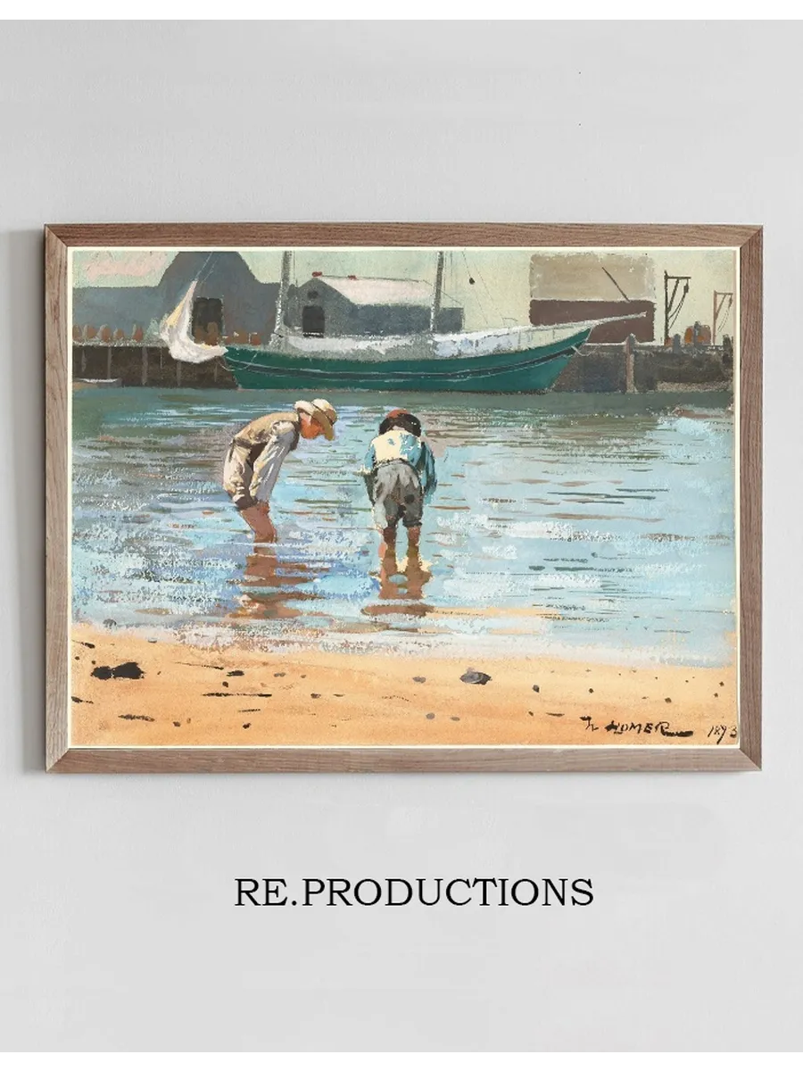 Boys Wading