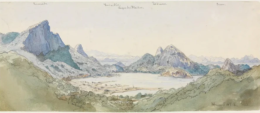 Brasilianische Gebirgslandschaft Am Meer