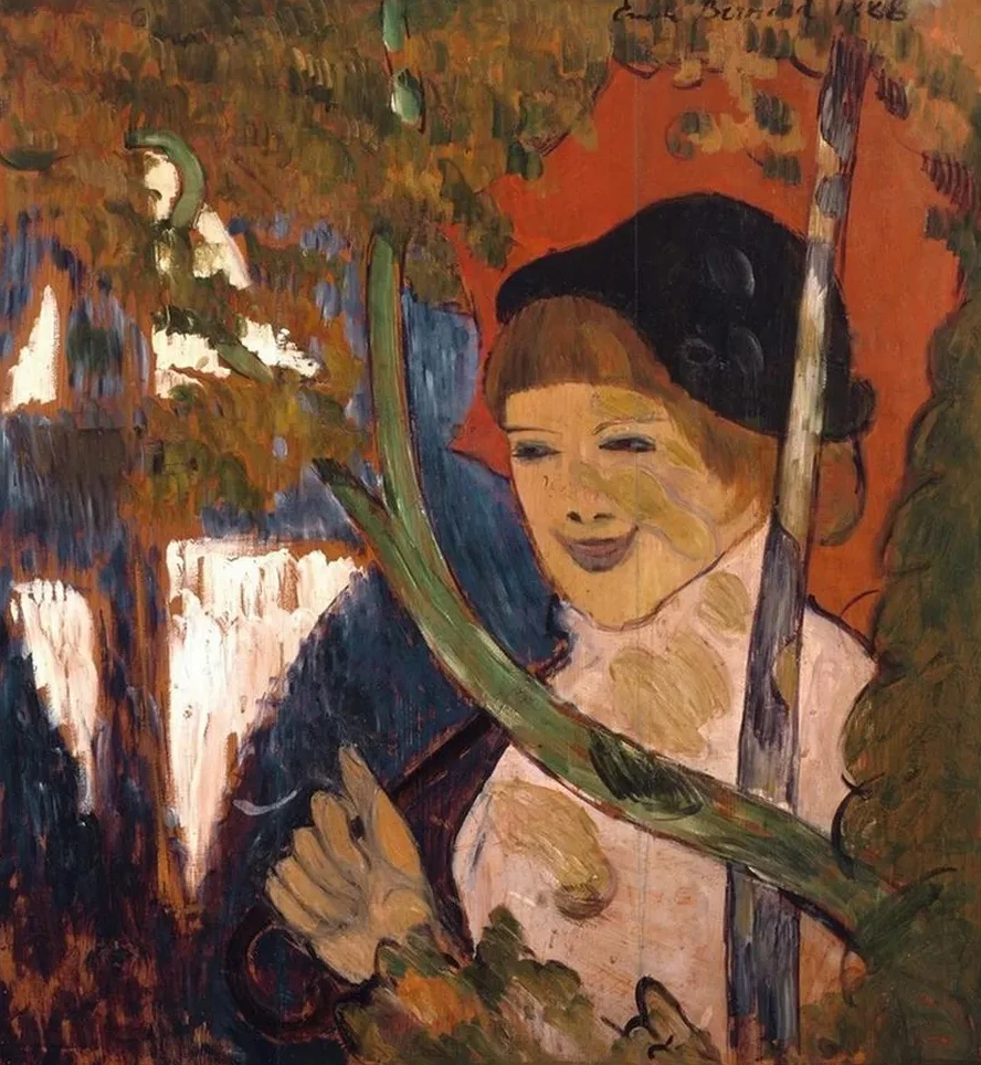 Breton Girl with a Red Umbrella