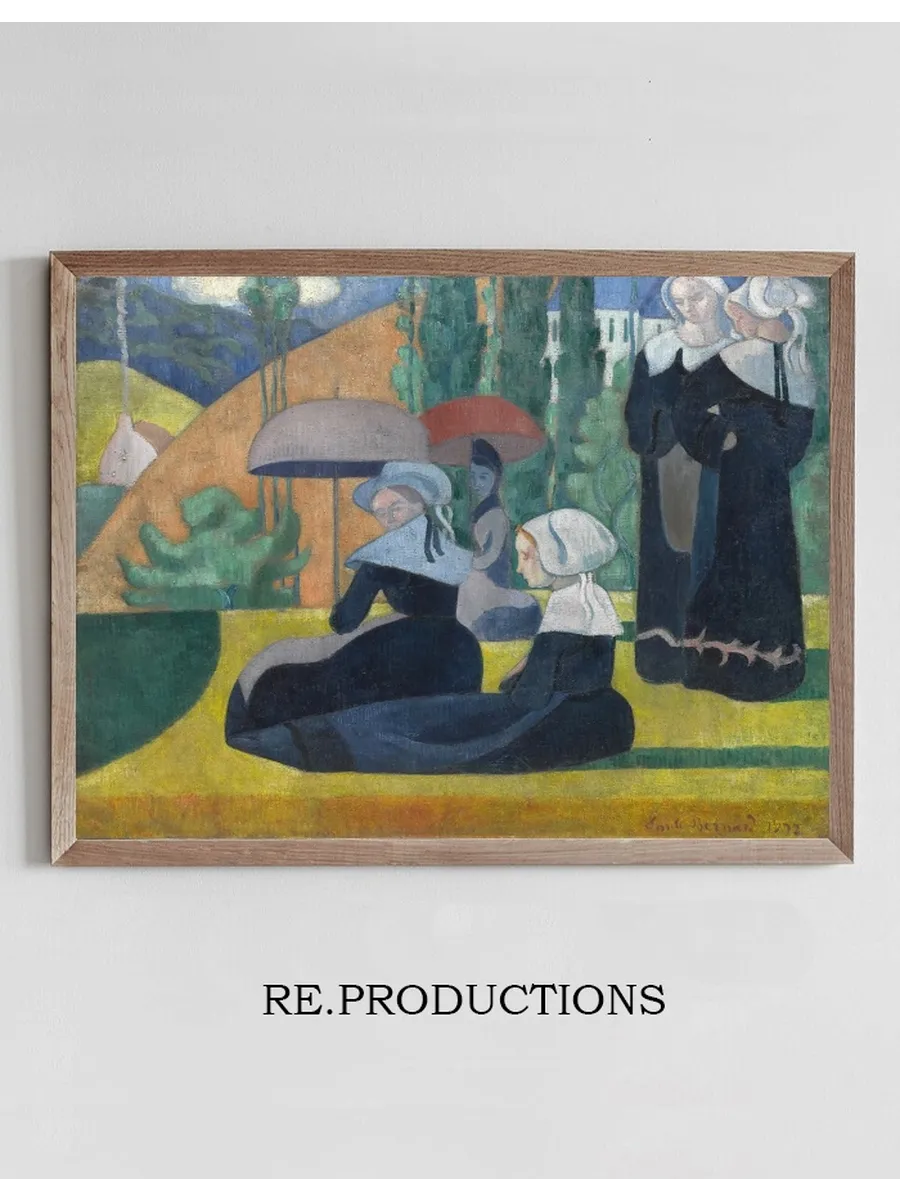 Breton Women with Umbrellas