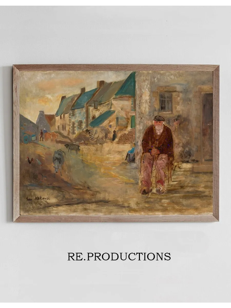 Breton Landscape with an Old Fisherman