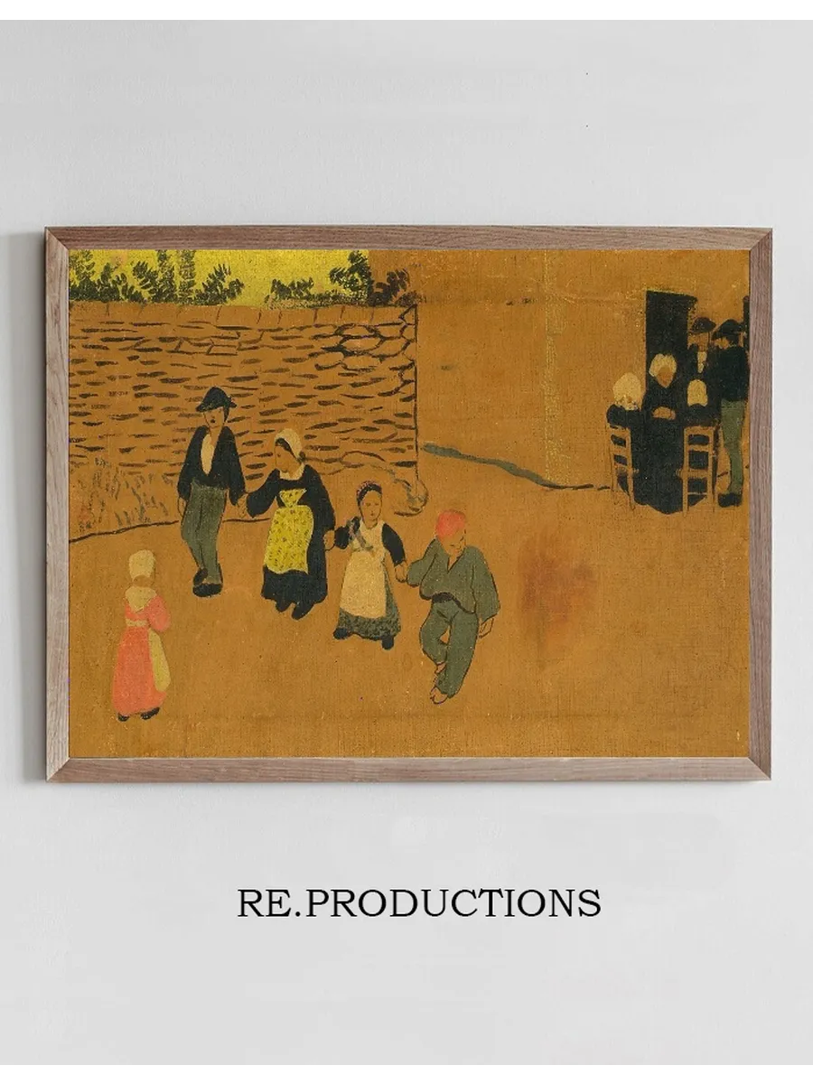 Breton Panel with Children