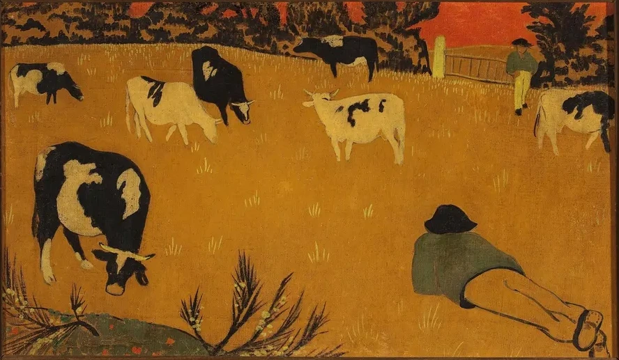 Breton Panel with Cows