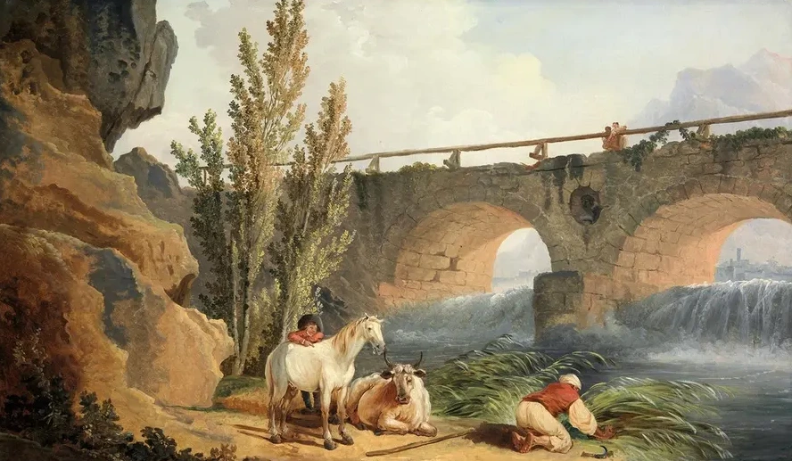 Bridge Over a Cascade