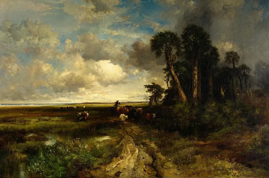 Bringing Home the Cattle Coast of Florida