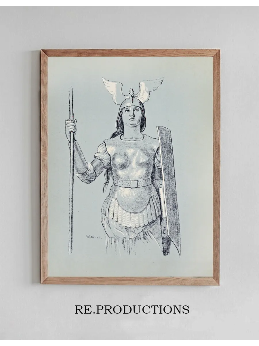 Brunnhilde. Halbe Figur