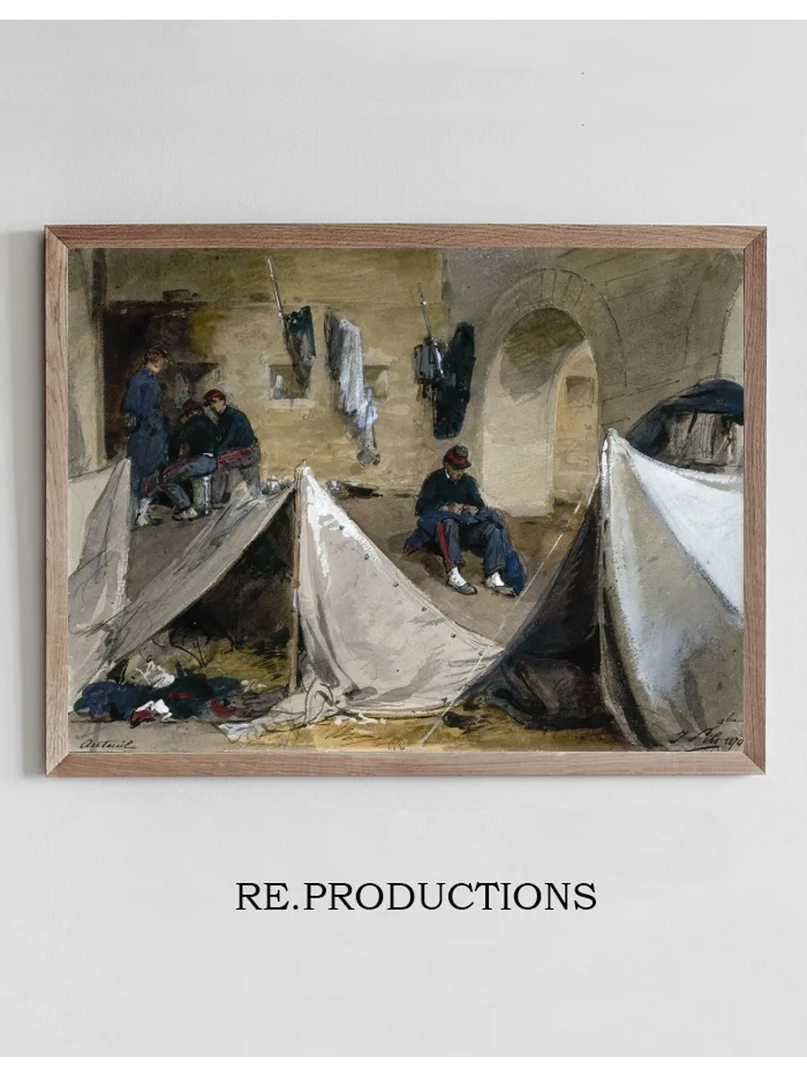 Campement de Mobiles Bretons Sous le Viaduc D Auteuil En 1870