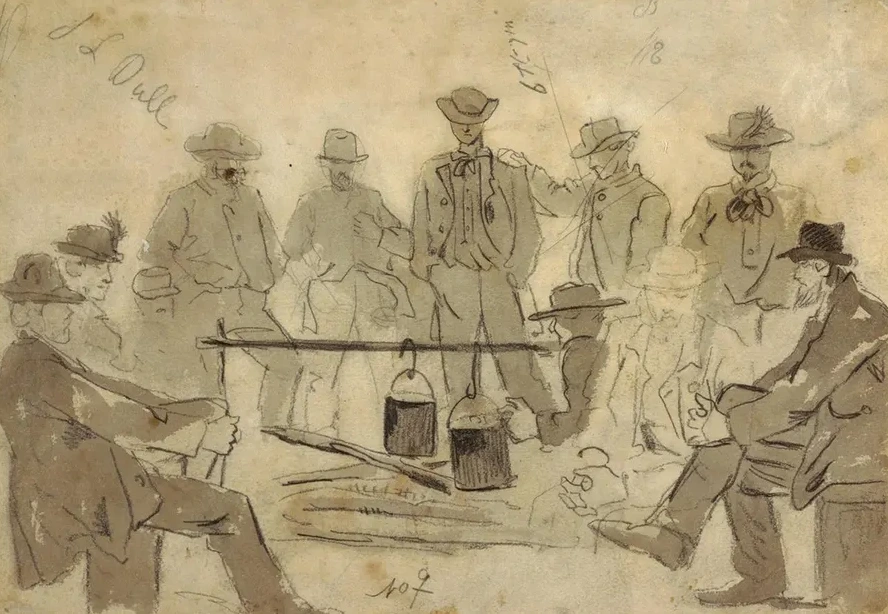 Campfire with Soldiers